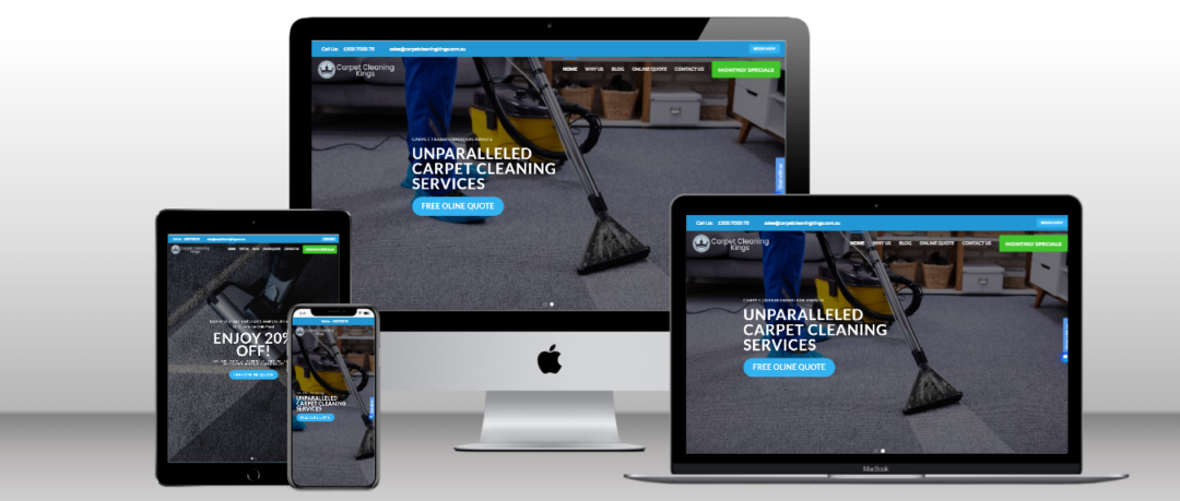 Carpet Cleaning Website Design Portfolio