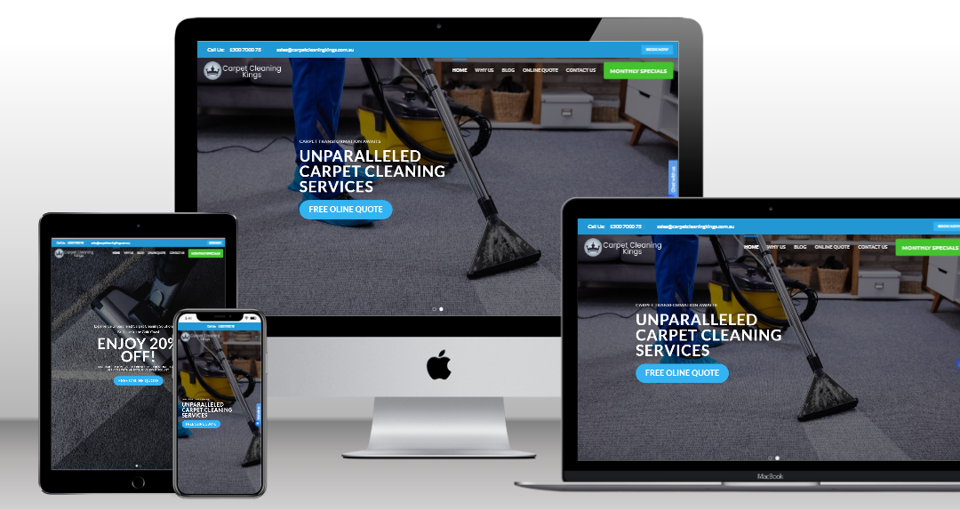 Carpet Cleaning Website Design Portfolio
