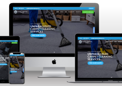 Carpet Cleaning Website Design Portfolio