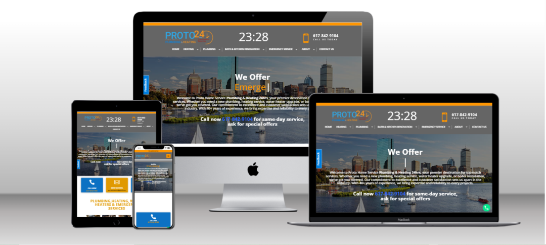Plumber Website Design Portfolio