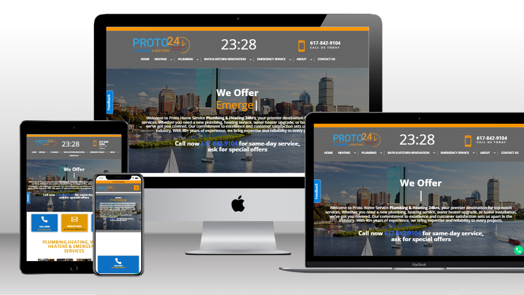 Plumber Website Design Portfolio