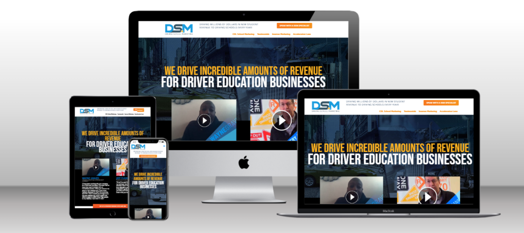 Driving School Marketing Website Design Portfolio
