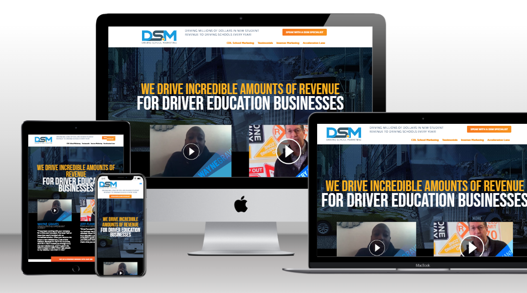 Driving School Marketing Website Design Portfolio