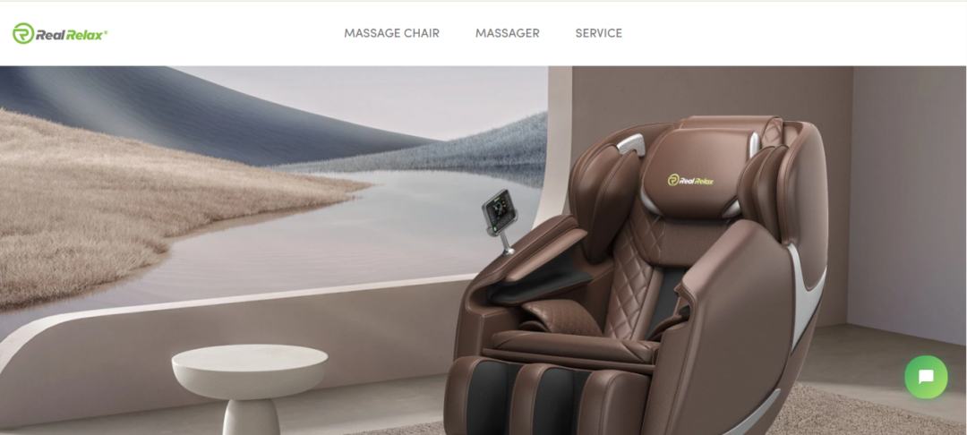 Massage Chair Website Design Portfolio