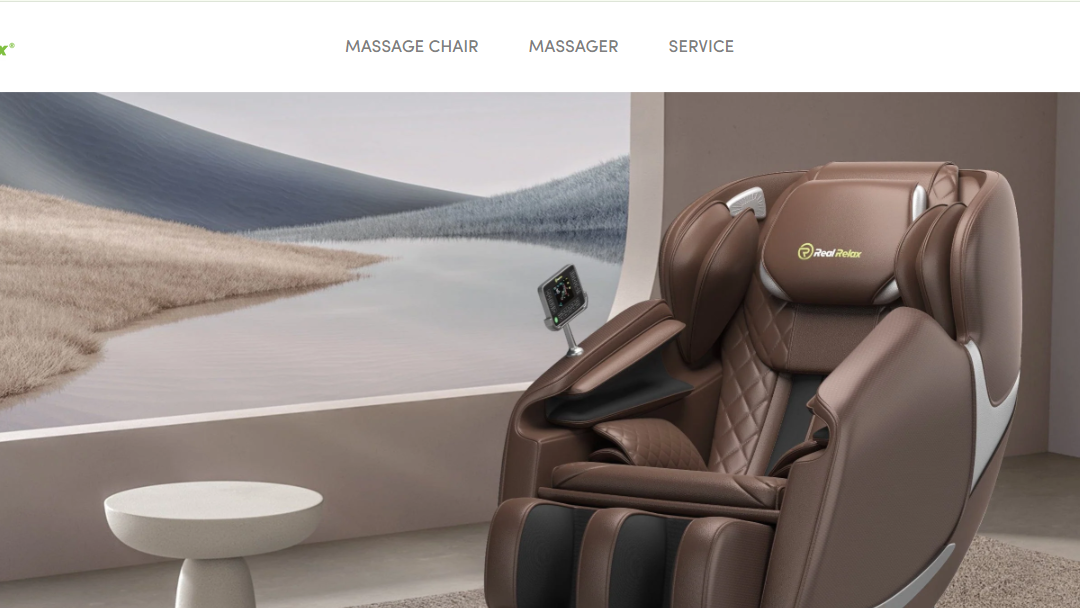 Massage Chair Website Design Portfolio