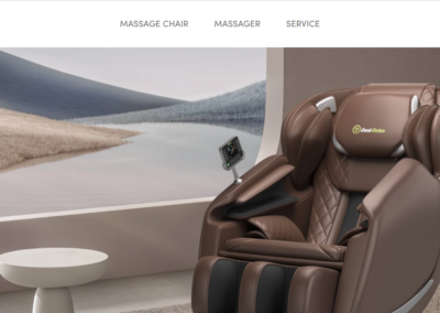 Massage Chair Website Design Portfolio